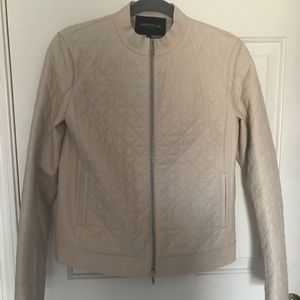 Lafayette 148 leather bomber jacket